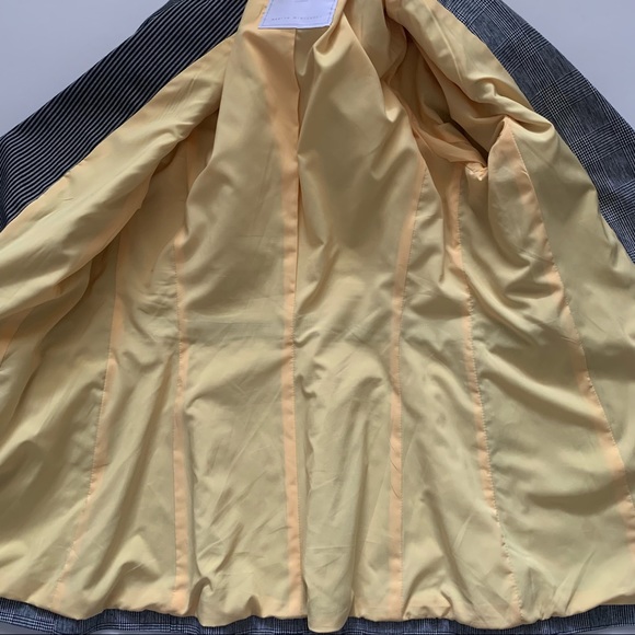 Søsken Studios Marisa Minicucci Black & White plaids zipper Blazer size 2 - Picture 5 of 8